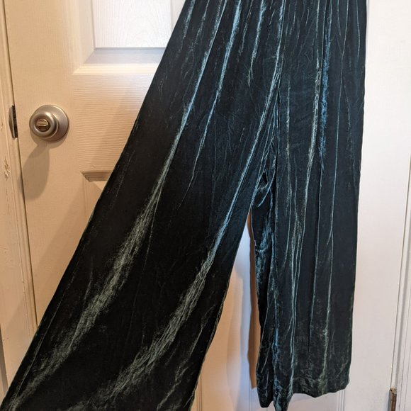 Parker Velvet Jumpsuit Sz 6 NWT $298 Everglade Green - Picture 5 of 8